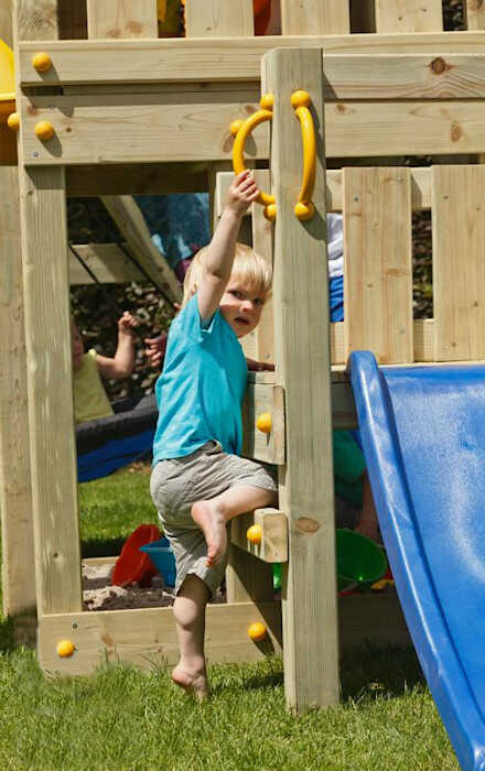 Wooden Slide Platform Module 75x75x120(H)cm KBT-Blue Rabbit